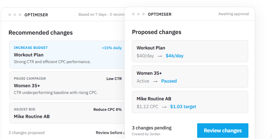 Optimise — OmniChan product interface